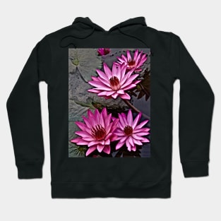 WATER LILIES OF THE ORIENT Hoodie